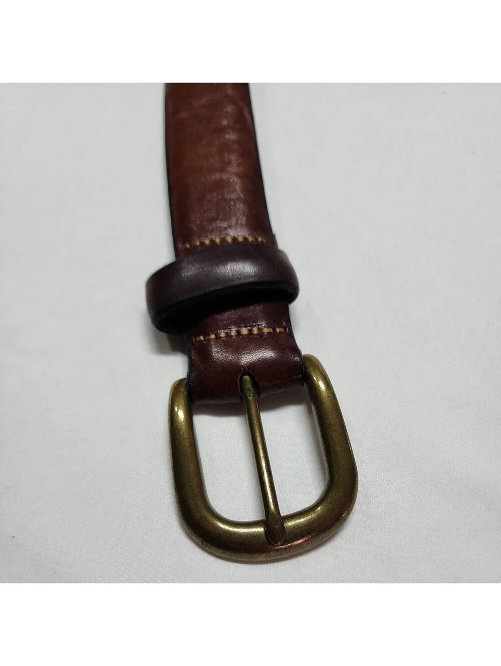Colours Alexander Julian Mens full Grain Leather Belt sz 38 cowhide made in USA